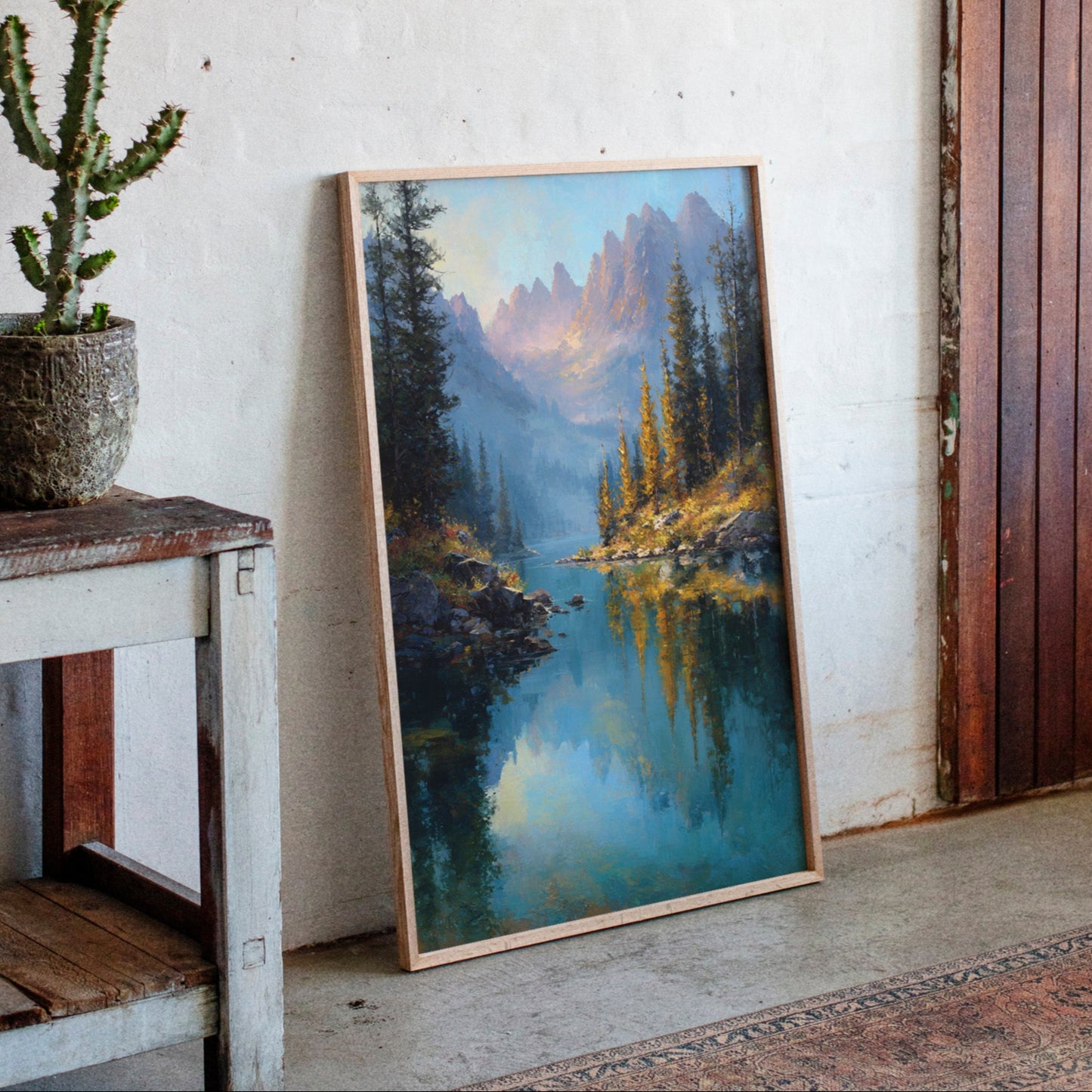 Peaks Paint Gold On Alpine Waters