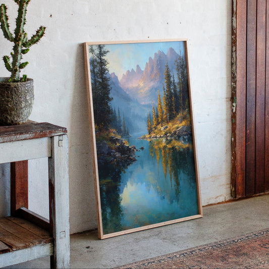 Peaks Paint Gold On Alpine Waters