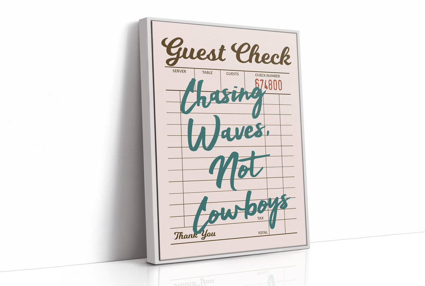 Chasing Waves Not Cowboys