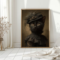 Regal Feline in Victorian Attire