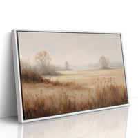 Morning Mist Paints Prairie Gold