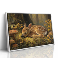 Fawn Dreams Among Golden Blooms