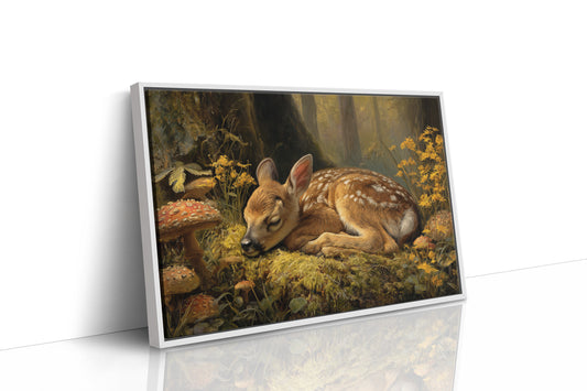 Fawn Dreams Among Golden Blooms