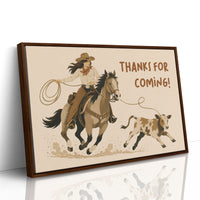 Cowgirl Wrangling Words of Thanks