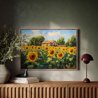 Summer Blooms Near Rustic Home
