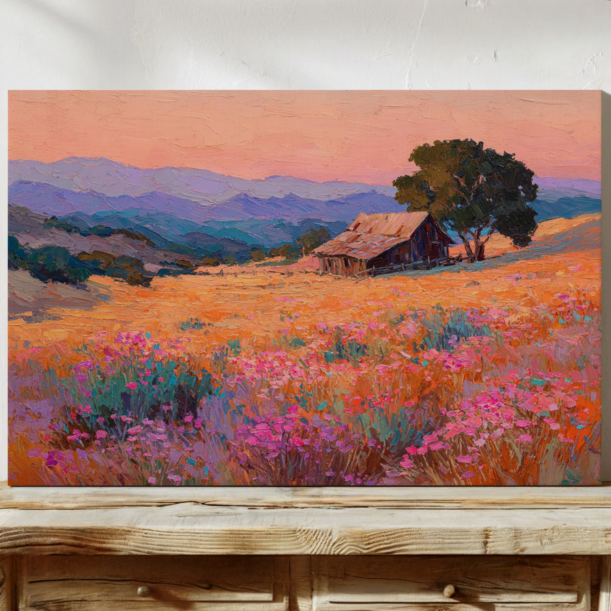 Sunset Over Fields of Gold