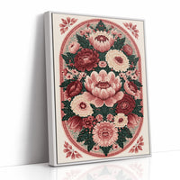 Rosette Medallion: An Ornamental Floral Tapestry