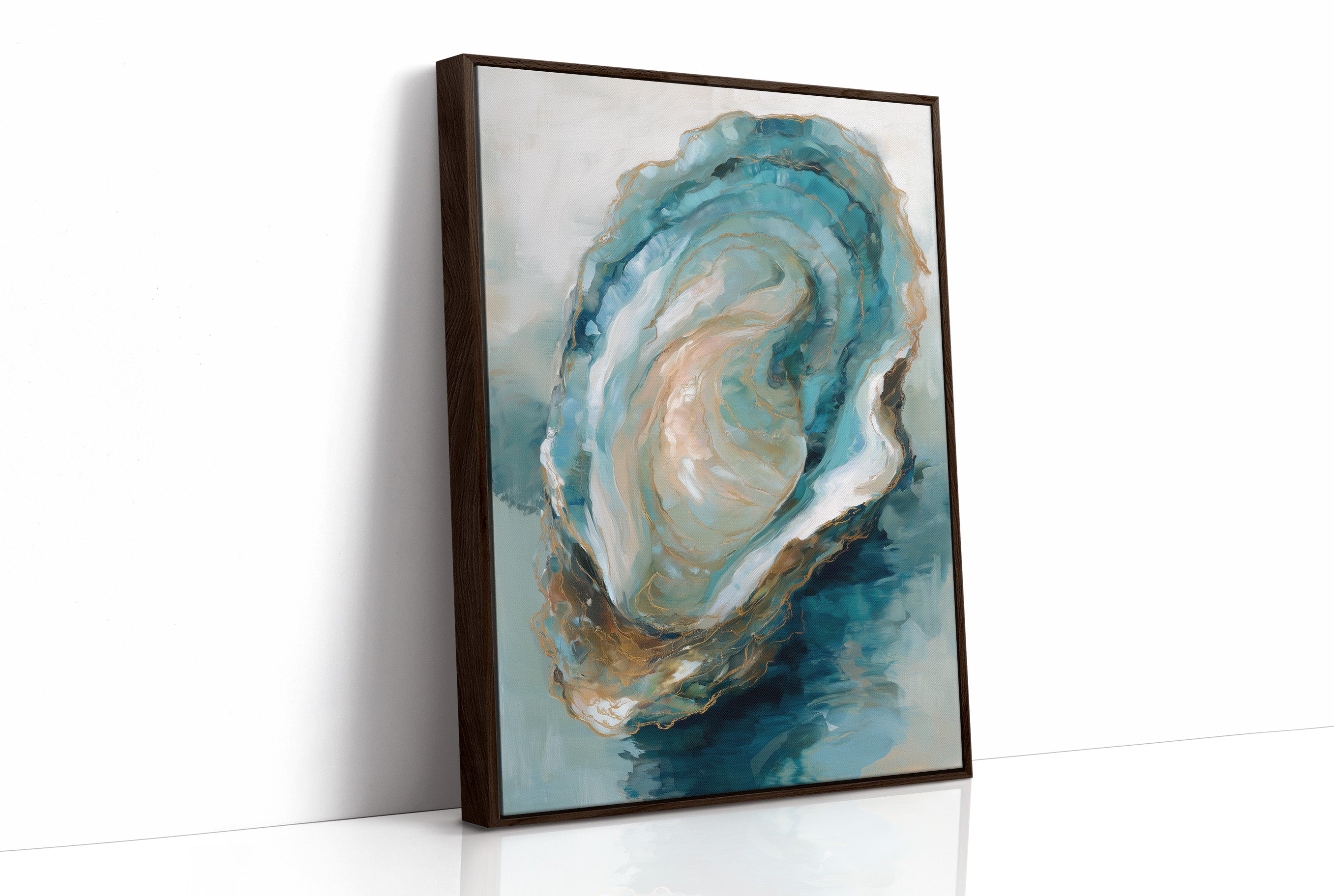 Tidal Memories In Aqua Gold