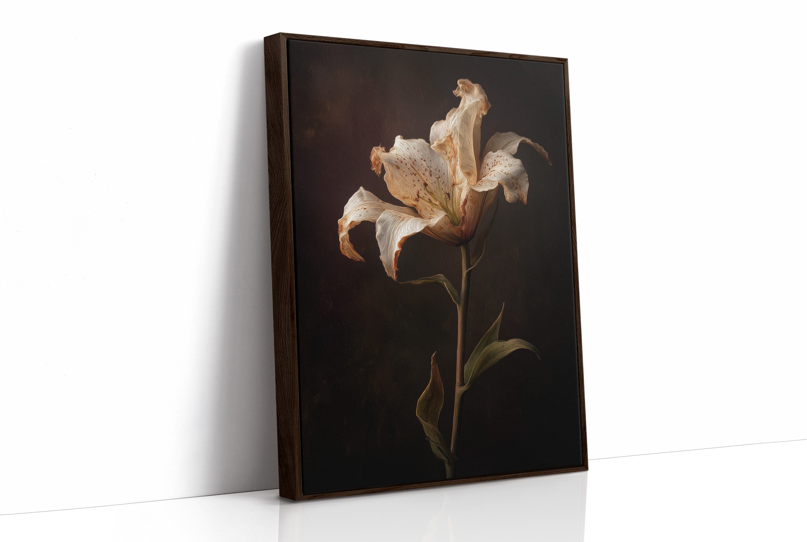 Solitary Bloom Against Midnight Depths