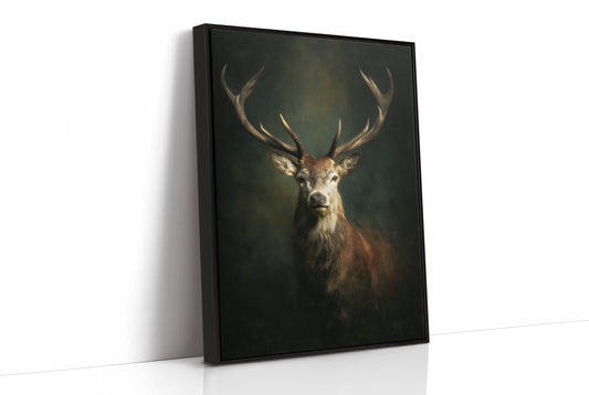 Antlers Against the Forest Depths
