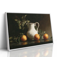 Citrus Morning With White Pitcher