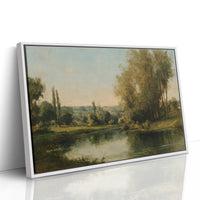 Poplars Mirror Summer's Gentle Light
