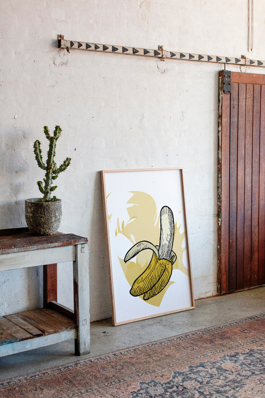 Banana Sketches Its Morning Story