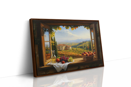 Autumn's Bounty Through Tuscan Windows