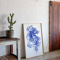 Wild Horses Dance In Indigo