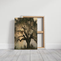 Live Oak Draped in Moss