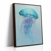 Aqua Bloom Dances Through Glass