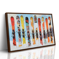 Snow Warriors Line The Lodge Wall