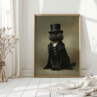 Dapper Feline's Grand Entrance