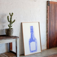 Periwinkle Glass Holds Empty Stories