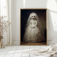 A Feline Bride Awaits the Unseen