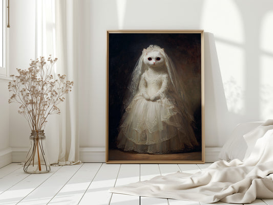 A Feline Bride Awaits the Unseen