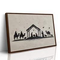 Silent Night In Ink Silhouettes