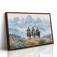 Riders at the Foot of the Tetons