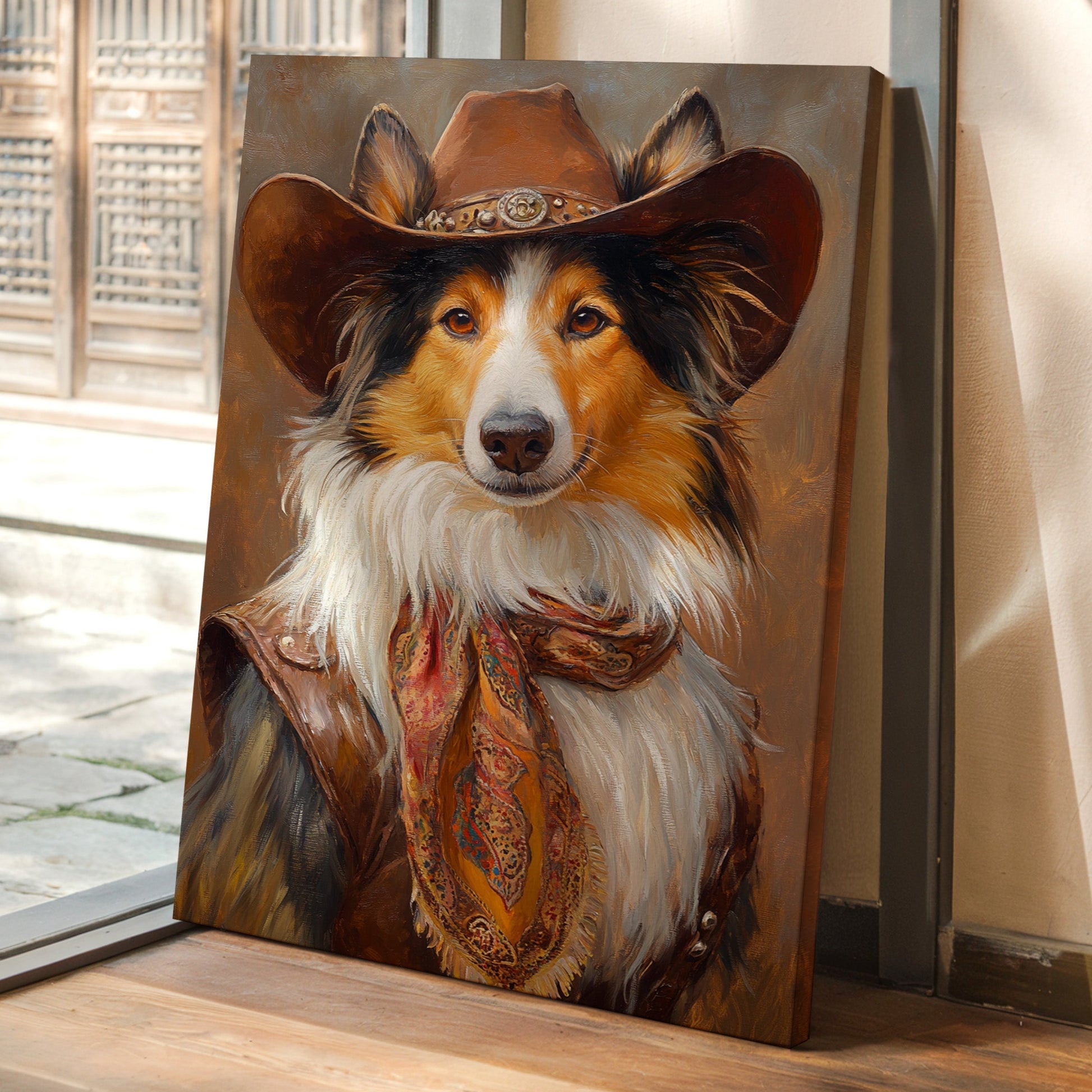 Rough Collie Sunset Wrangler