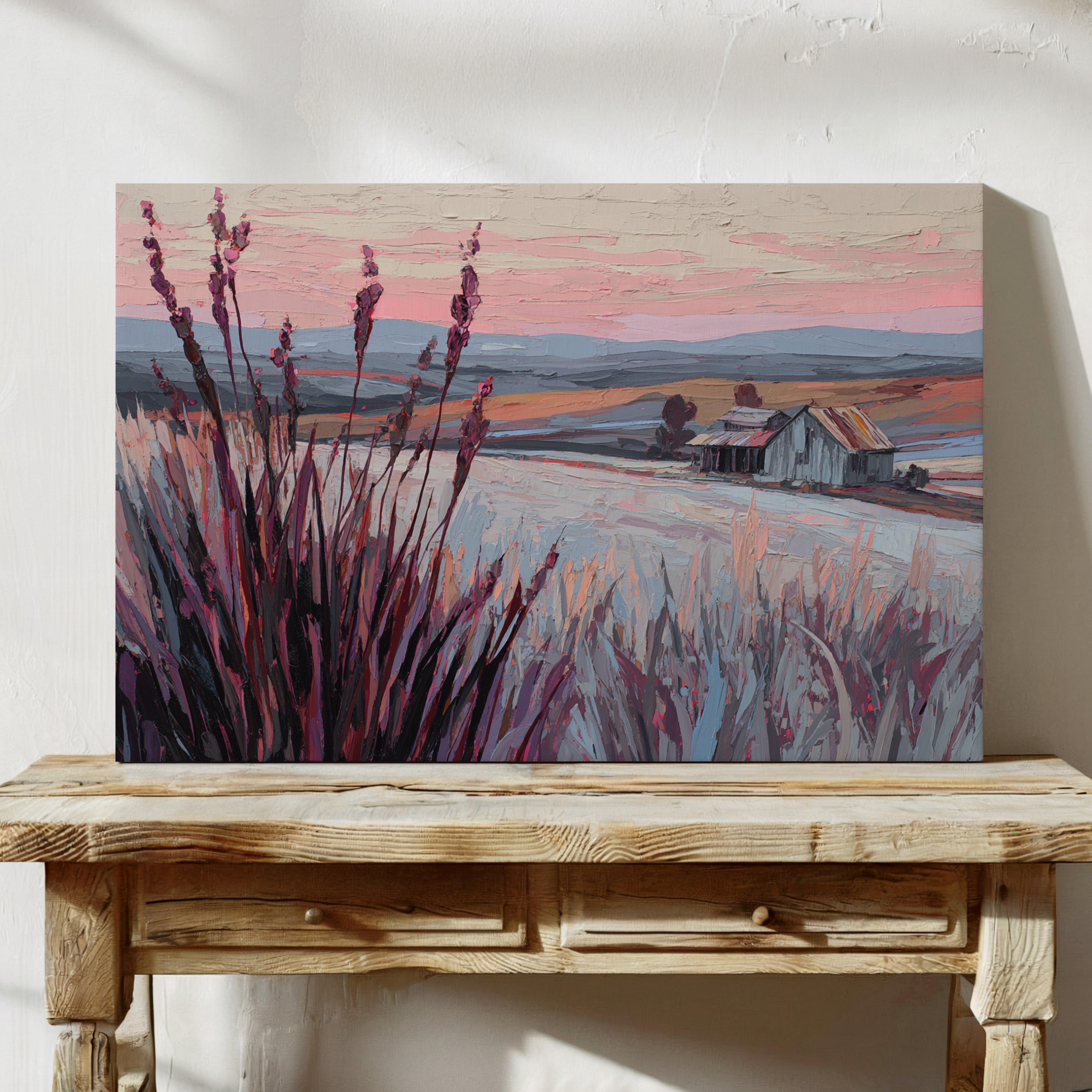 Fields Bathed in Blush