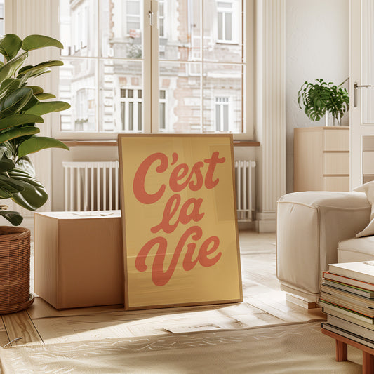 C’est La Vie Retro Wall Art