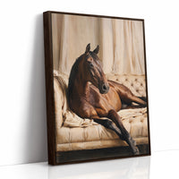 Noble Steed Reclines in Luxury