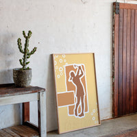 Copper Notes Float Through Golden Air