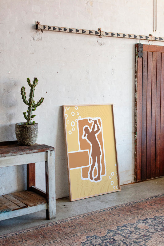 Copper Notes Float Through Golden Air