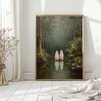 Ethereal Spirits in Misty Waters