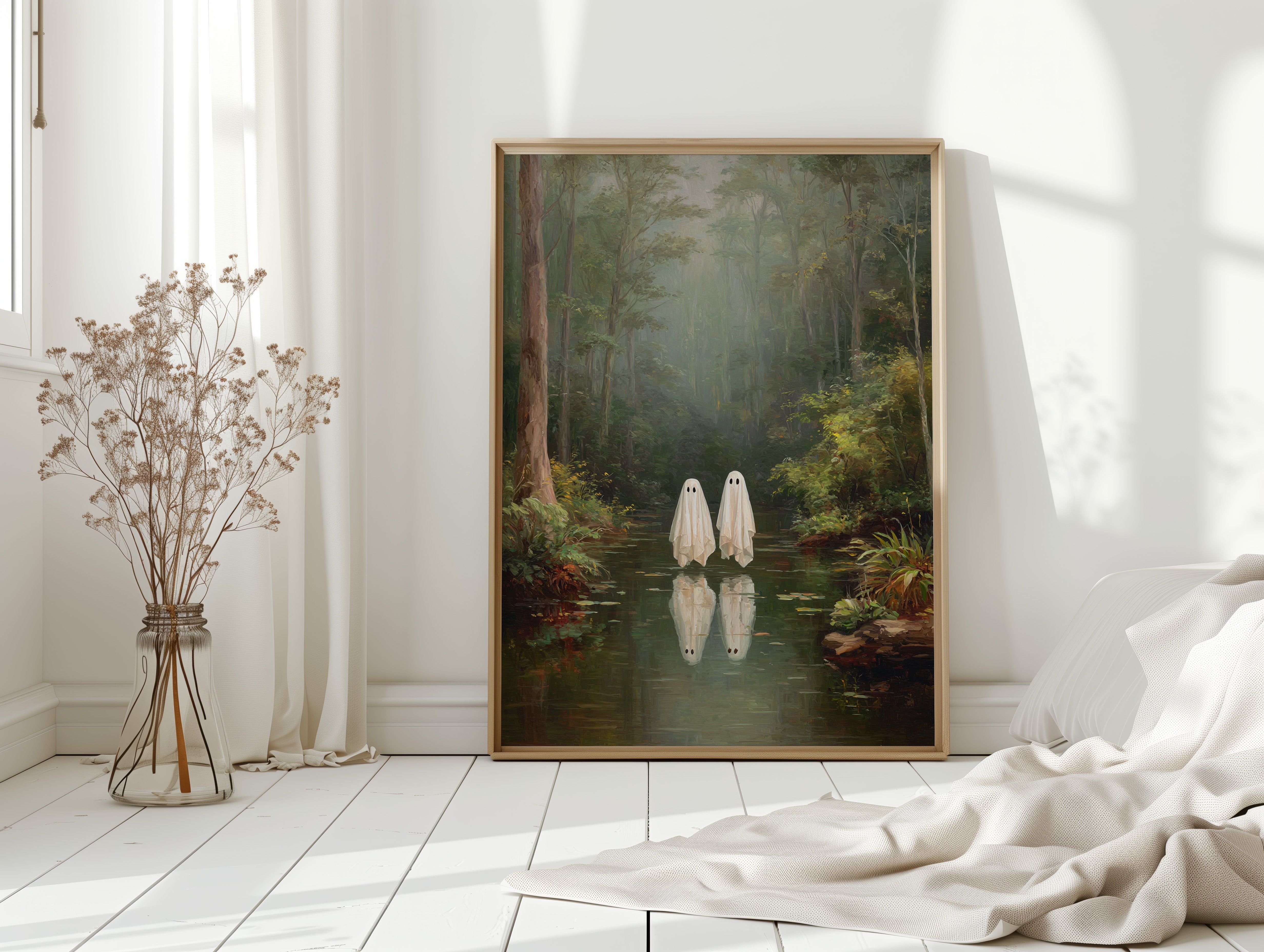 Ethereal Spirits in Misty Waters