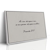 Iron Sharpens Iron Scripture Print