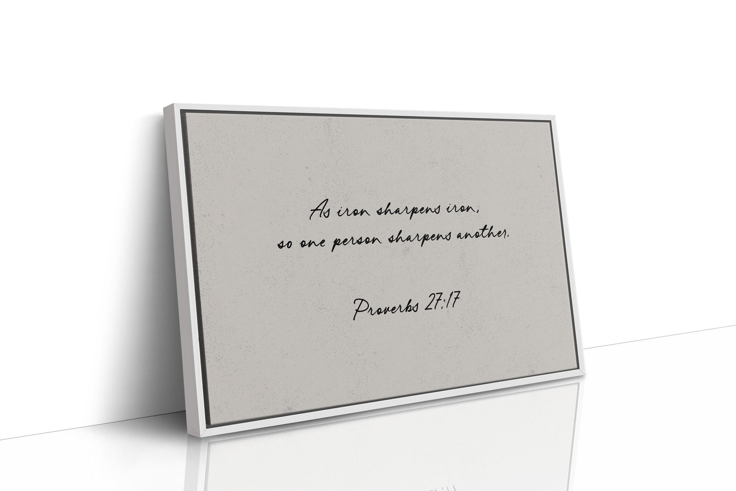 Iron Sharpens Iron Scripture Print