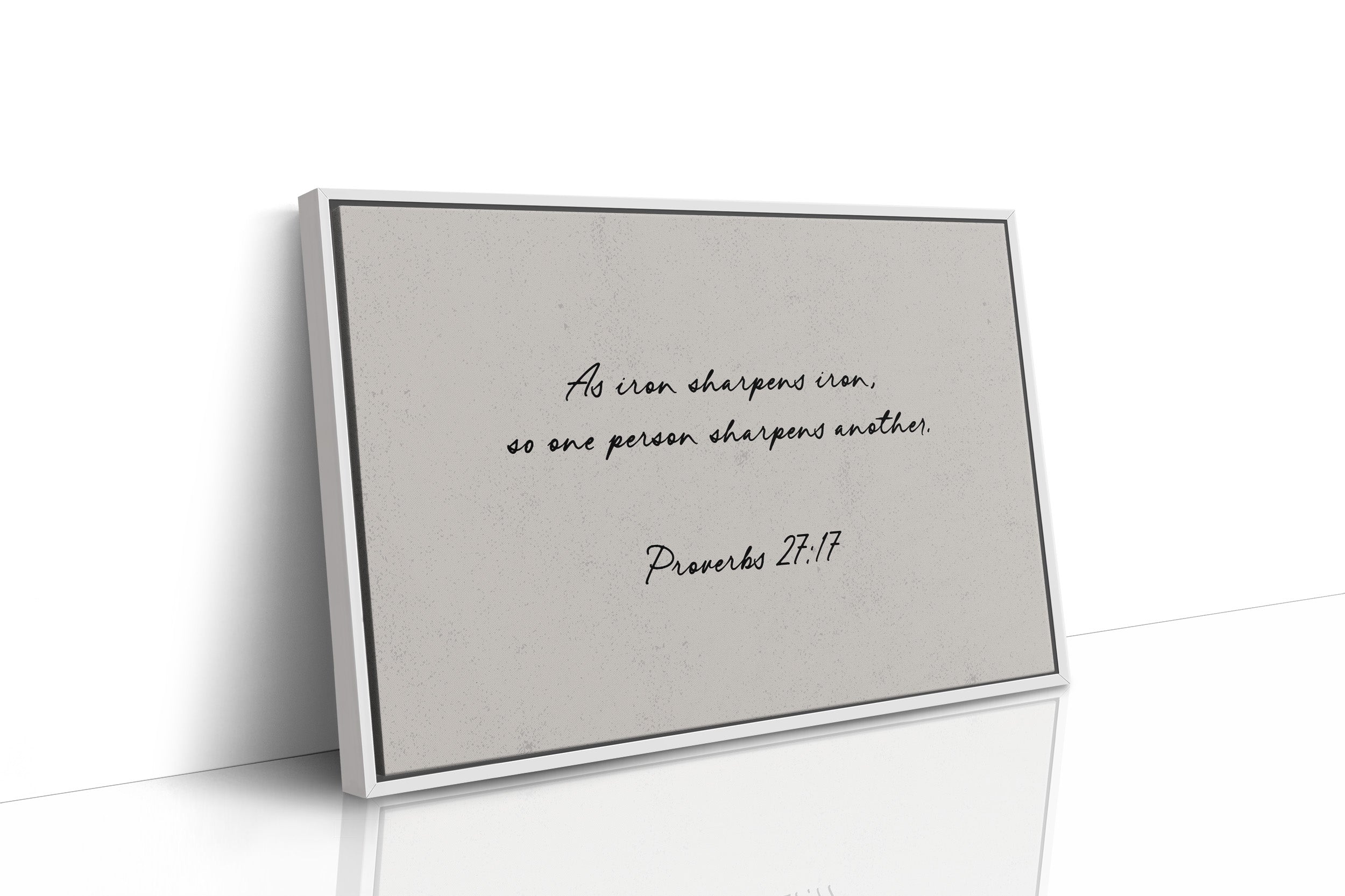 Iron Sharpens Iron Scripture Print