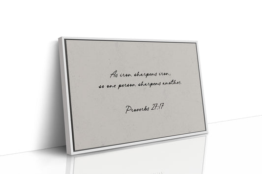 Iron Sharpens Iron Scripture Print