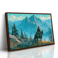 Solitary Ranger in Turquoise Peaks