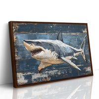 Deep Blue Tales On Weathered Wood