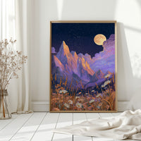 Moonlit Peaks and Meadow Serenades