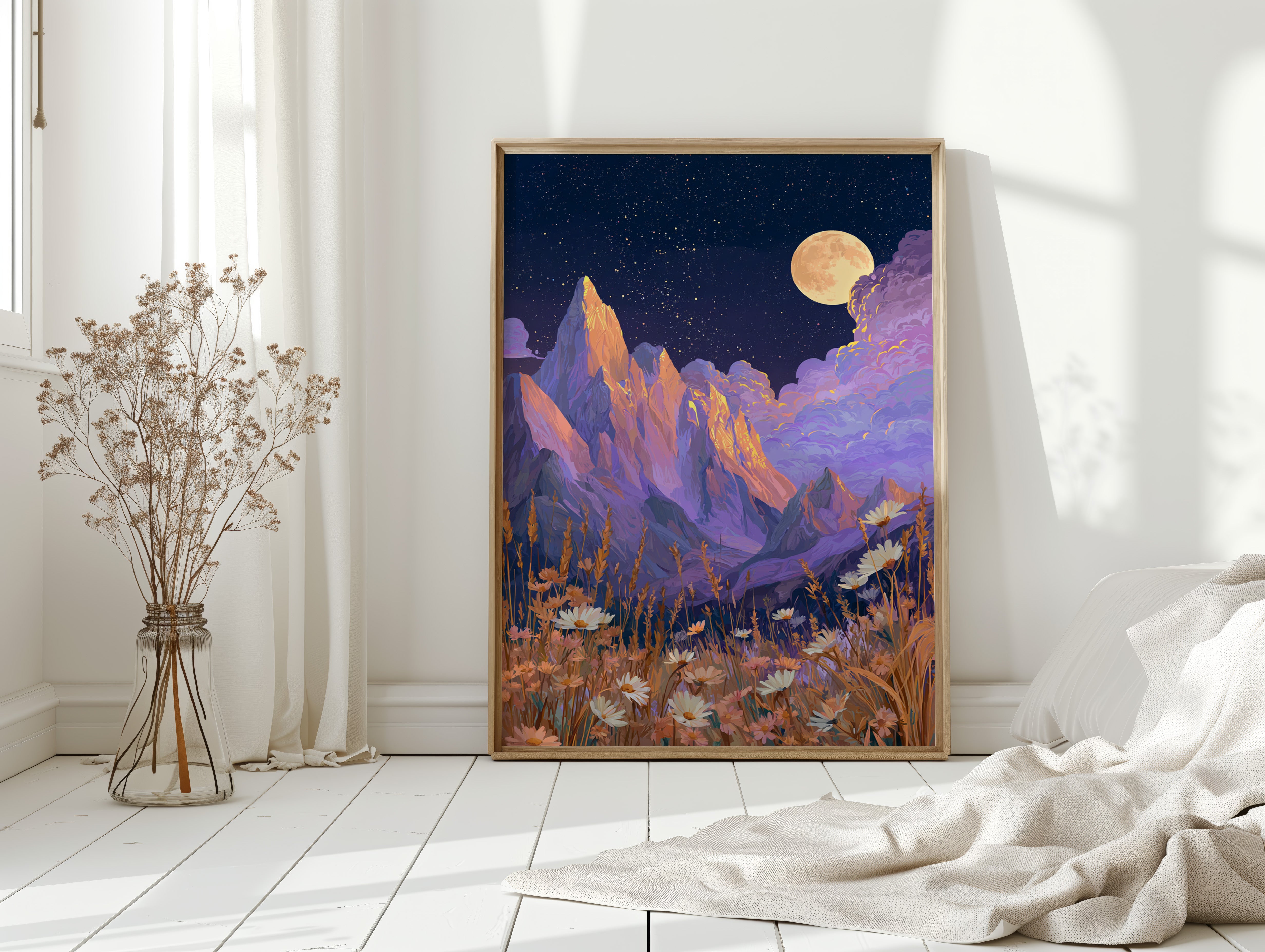 Moonlit Peaks and Meadow Serenades