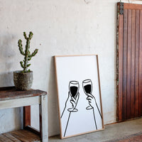 Wine Glasses Toast Silent Promises