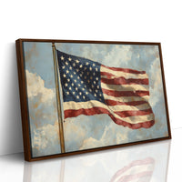 Liberty's Colors Dance Above Summer Clouds
