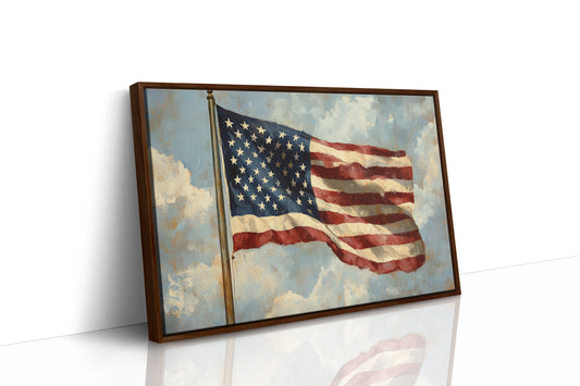 Liberty's Colors Dance Above Summer Clouds