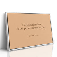 Iron Sharpens Iron Serif Print