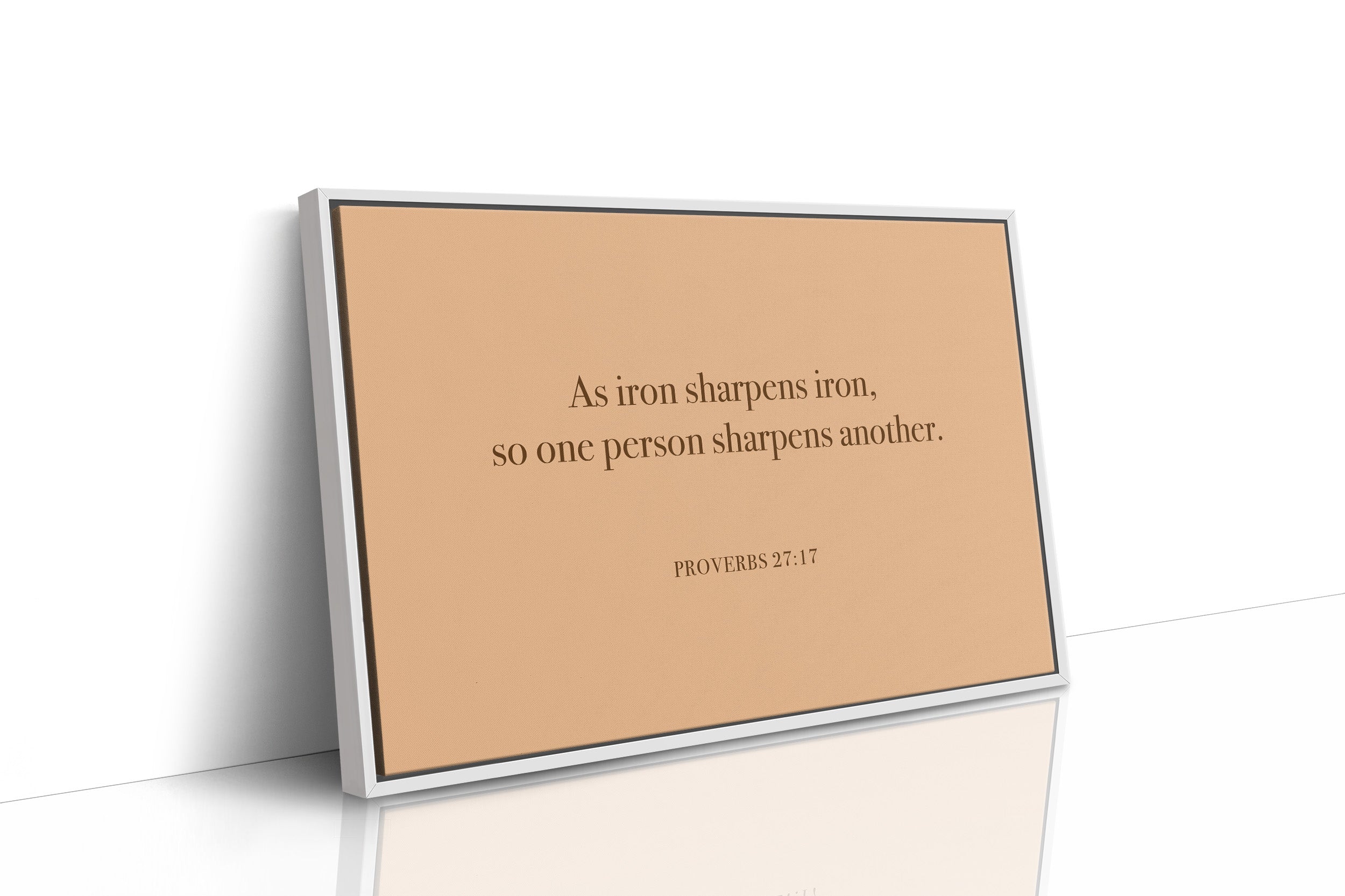 Iron Sharpens Iron Serif Print