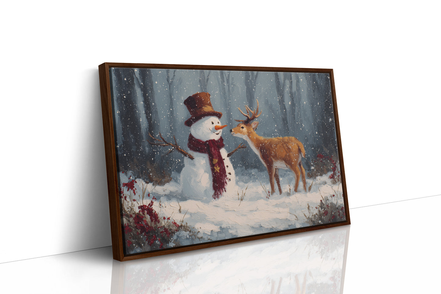 Winter Friends Share Forest Secrets